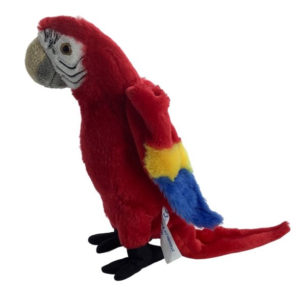 Macaw Parrot FIFI Plush Stuffed Animal Toy Wishpets Realistic 10" 2013 - Picture 1 of 6